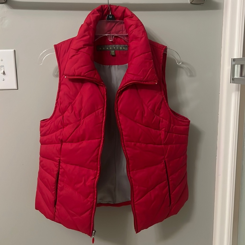 Red puffer vest from Reaction.